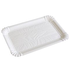 Vleesw.schaal wit karton 12x18cm