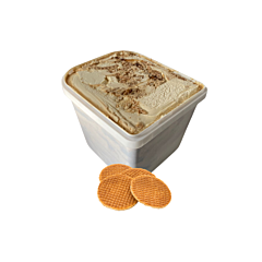 Luigi stroopwafel roomijs