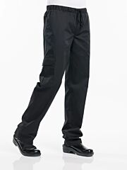 !Kokspantalon baggy zwart maat M