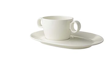 Lux soep schotel ovaal wit 24cm