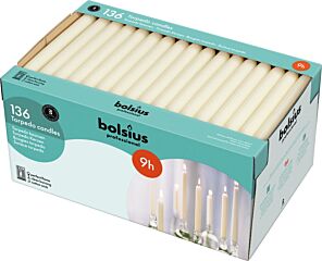 Bolsius dinerkaars 240/22 ivoor