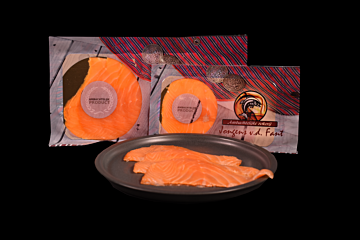 JvdF Gerookte zalm getrancheerd
