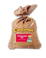 !Candyman verrassing jute zak 50g