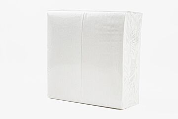 Airlaid servet wit 40x40cm 1/8v