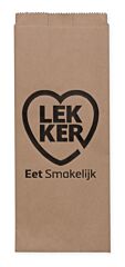 !Snackzak 0,5 pond nr 25 bruin