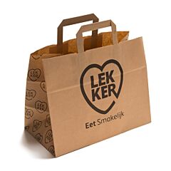 Draagtas 32x17x25cm groot bruin