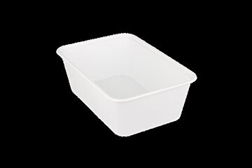 Maaltijdbak pp 750ml wit