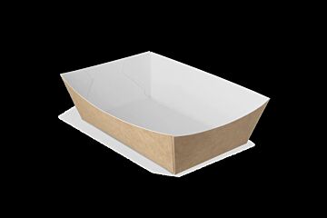 Snackbak A13 wit/bruin karton