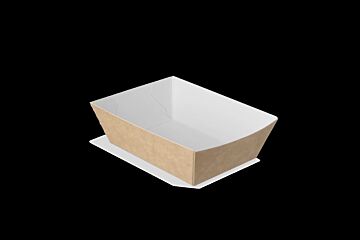 Snackbak A7 wit/bruin karton