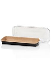 SUP kraft sushi tray 221x91x24mm