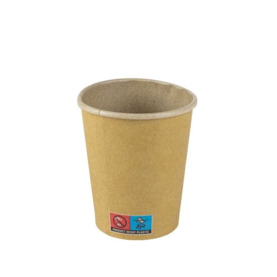Sleeve bruin voor koffiebek.8oz