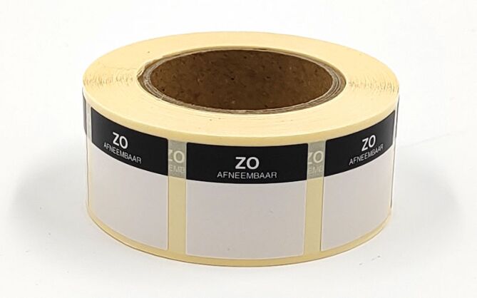 Sticker zon verwijderbaar 25x25m