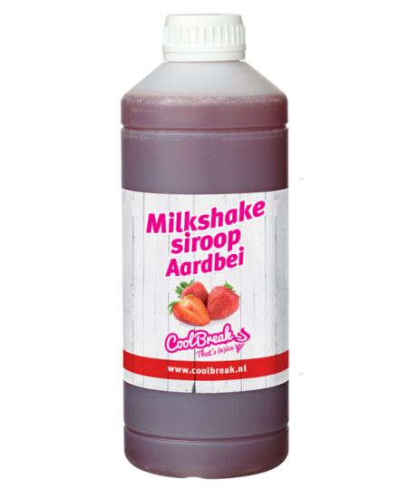 Coolbreak milkshakesiroop aardbei