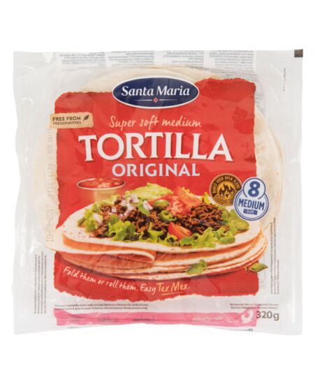 Santa soft tortillas 8 inch 320g