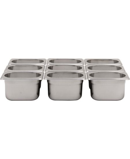 Hendi gastronormbak rvs 1/9 65mm