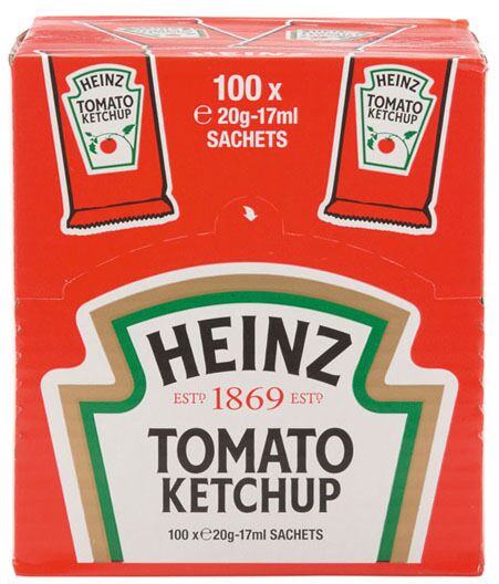 Hnz tomato ketchup sachets 17ml