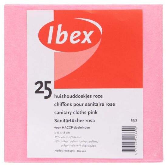 Ibex huishouddoek roze