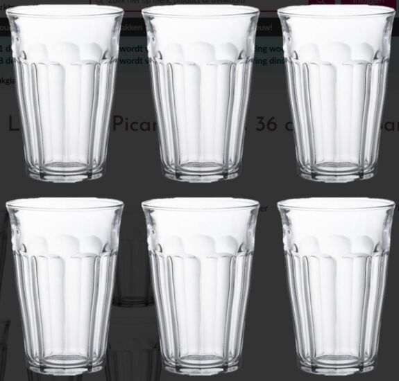 Waterglas duralex picardie 36cl