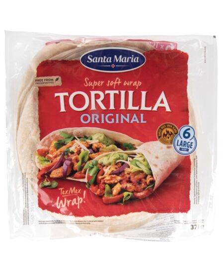 Santa wrap tortilla original 371g