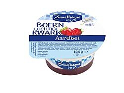 Boer'n lucht.kwark aardbei 125gr
