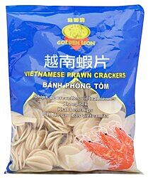 Golden lion prawn crackers