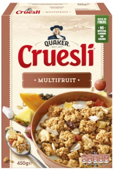 Quaker cruesli multifruit 450gr