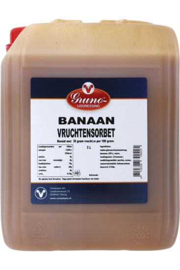 Gruno banaan vruchtensorbet