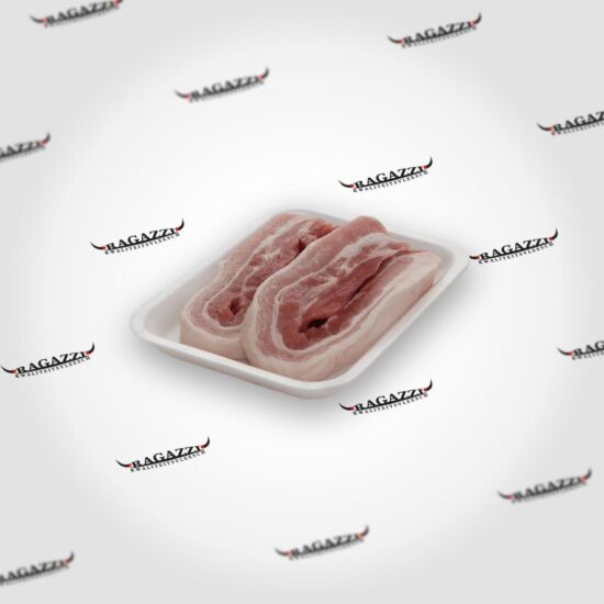 Varkens speklapje BBQ geport.