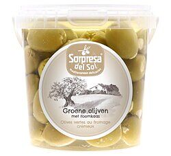 !Sorpresa olijven groen +roomkaas