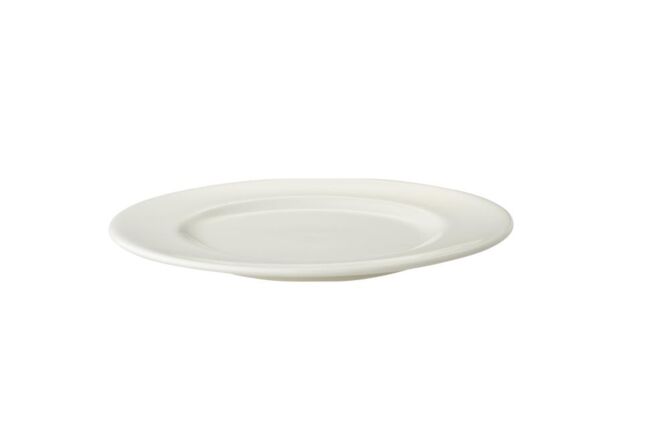 !Lux bord brede rand wit 21cm