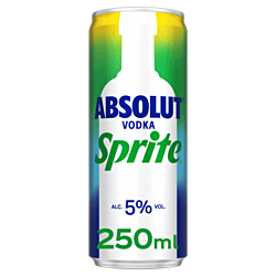 Absolut vodka&sprite blik 25cl
