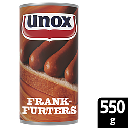 Unox frankfurters 550gr ca. 10st