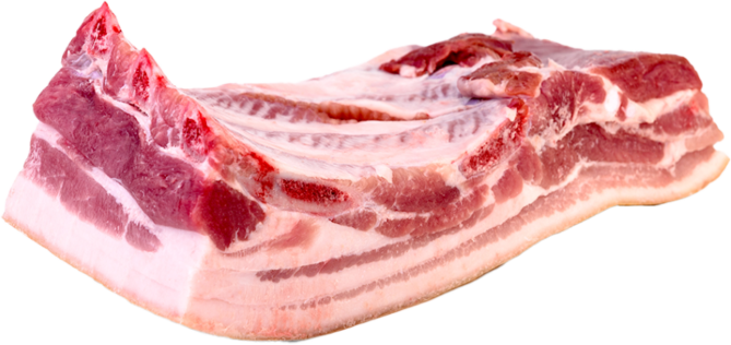 Mager spek/buik heel ca.1kg