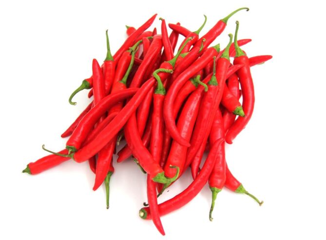 Pepers rood per kg