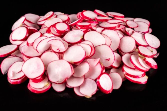 Radijs PLAKJES 3MM DUN per 1kg