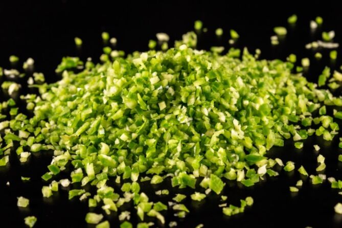 Paprika Groen BLOK 5MM per 1kg