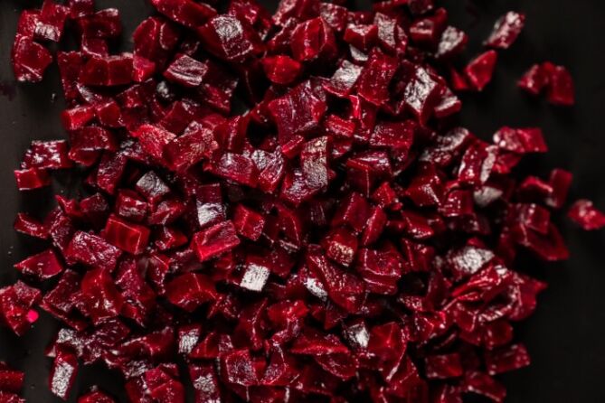 Bieten Rood BLOK 10MM per 1kg