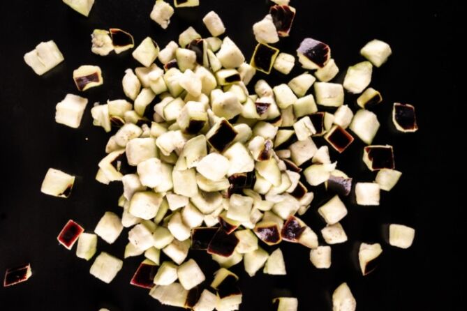 Aubergine BLOK 20MM per 1kg