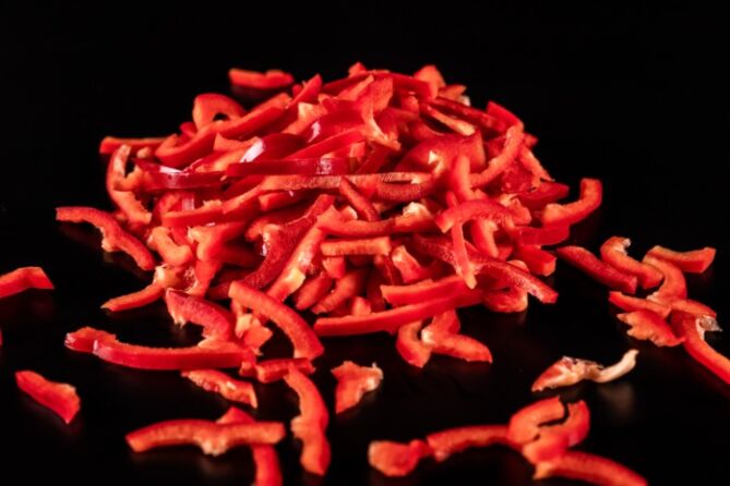 Paprika Rood STRIP 4MM per 1kg