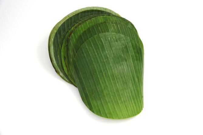 Banaanblad ROND per PAK 500gram