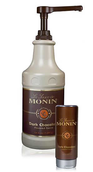 Monin dark chocolade saus