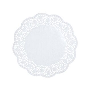 !Taartrand rond wit papier D18cm