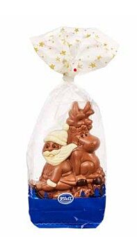 Holfiguur kerstman en rudolph