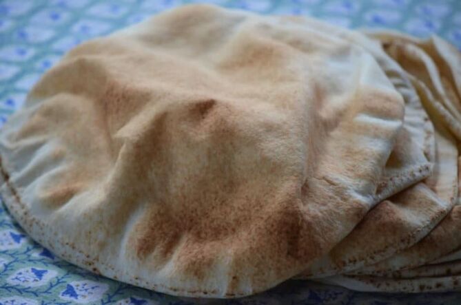 Libanees platbrood wit 60gr