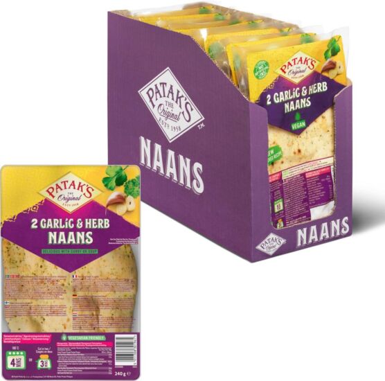 Patak naanbrood knof/kor 2x110gr