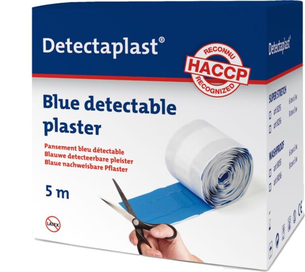 Elastische pleister blauw 6cmx5m
