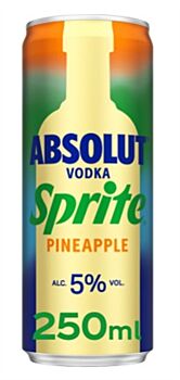 !Absolut vodka&sprite pineap.25cl
