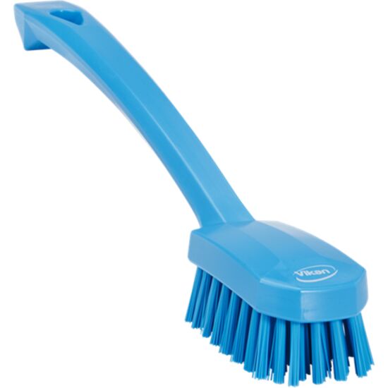 Vikan afwasborst.blauw 27cm hard