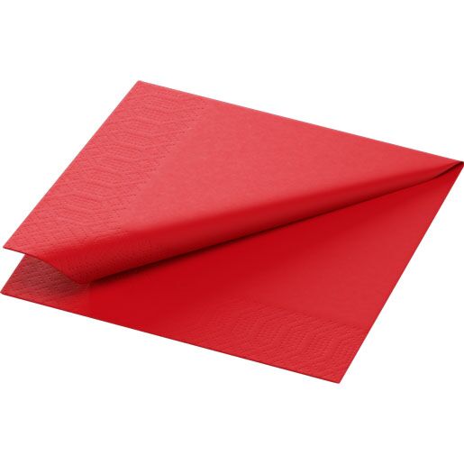 !Duni servet rood 2lg 24x24cm