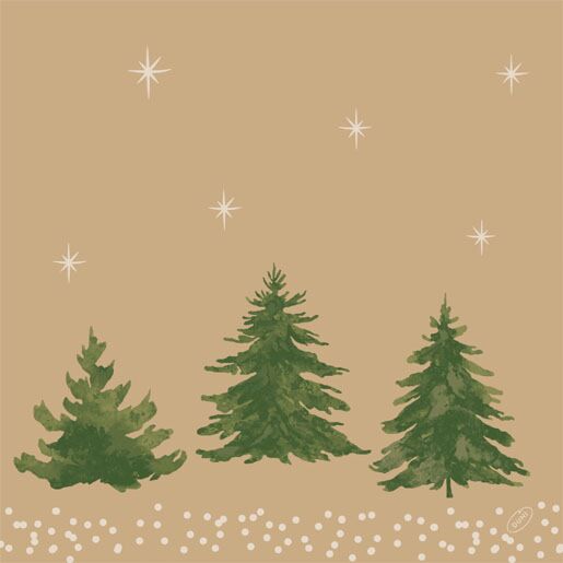 !Duni servet bio humb.tree40x40cm